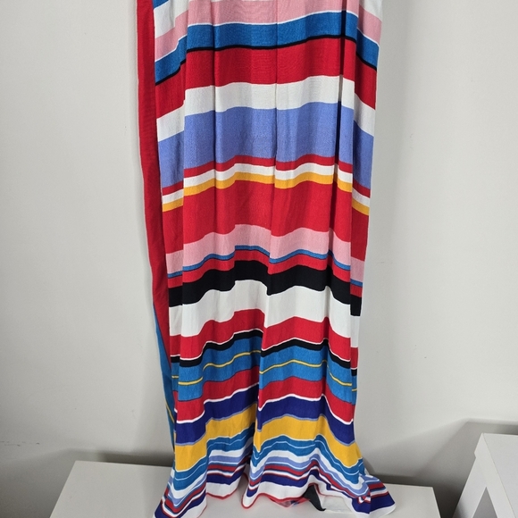 NWT Tracy Reese Anthropologie Arma Striped Slip Midi Sundress Size 0 70's Boho - Picture 8 of 14